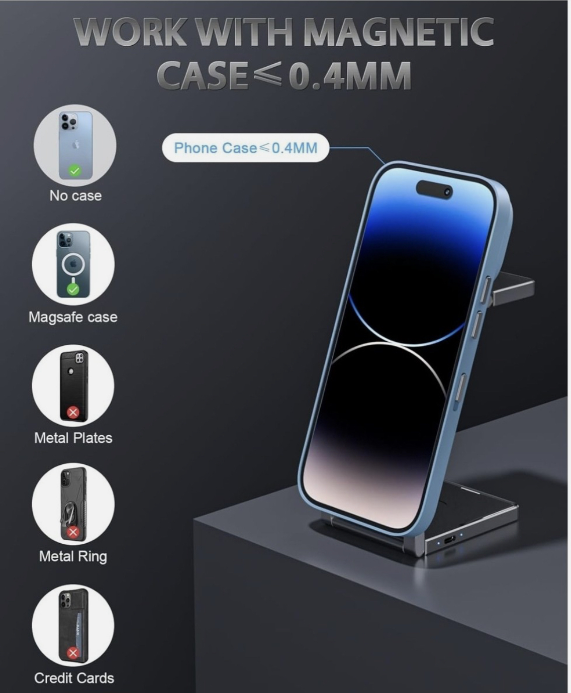 3 in 1 Wireless Charging Station - Image 5