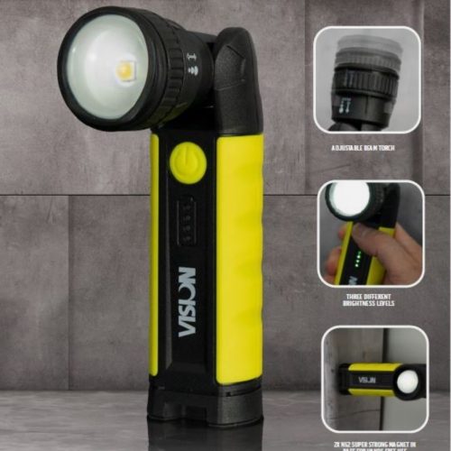 VISION EHLW430 ADJUSTABLE BEAM TORCH 900 LUMENS