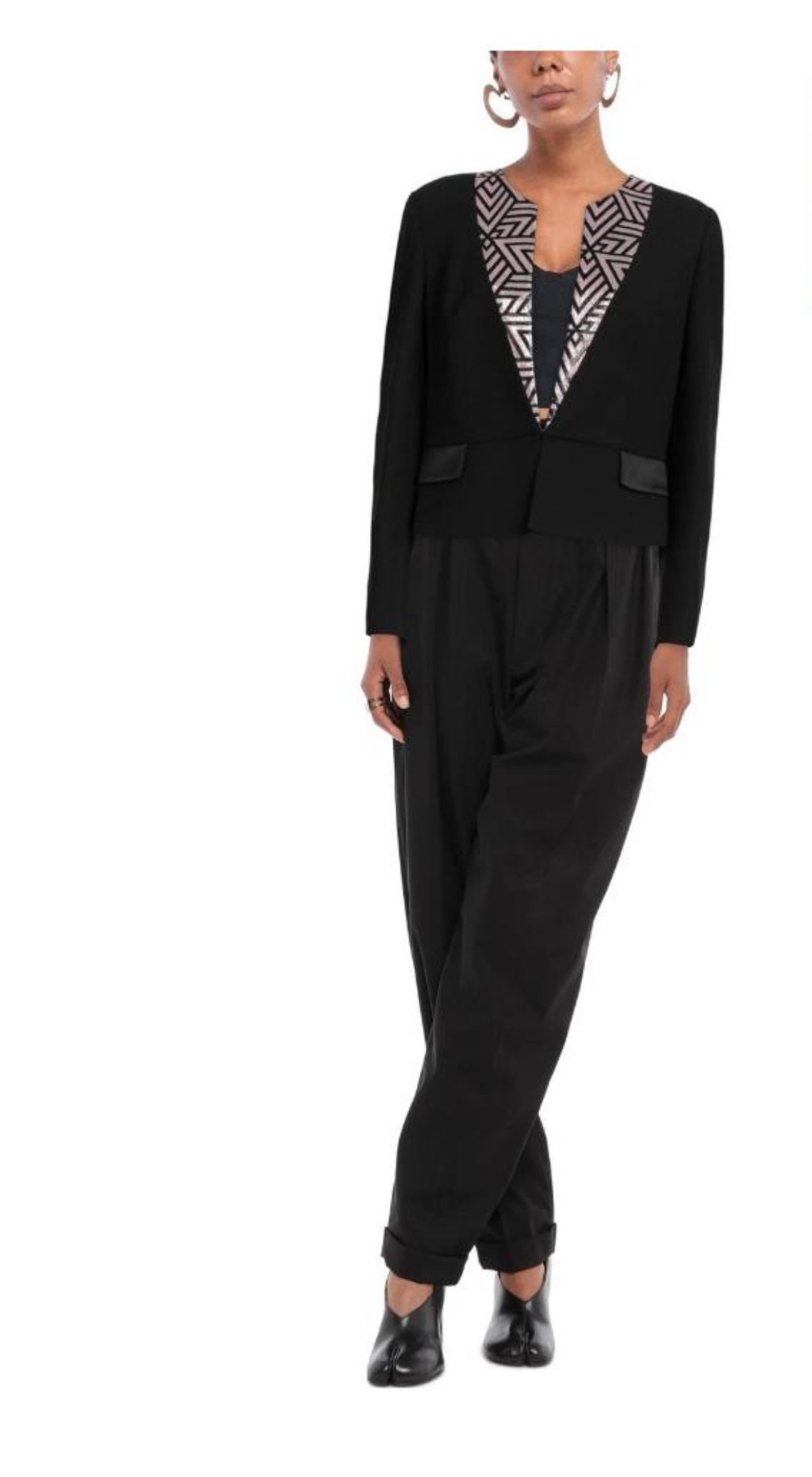 CAMILLA MILANO Crepe Blazer Jacket