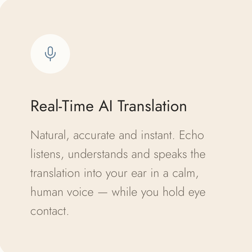 Echo E1 Real Time AI Voice Translator - Image 4