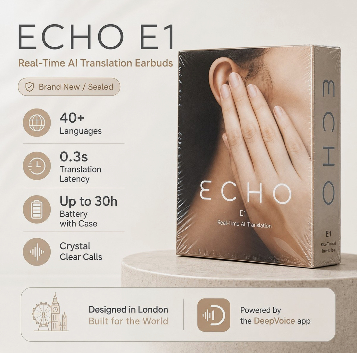 Echo E1 Real Time AI Voice Translator - Image 3