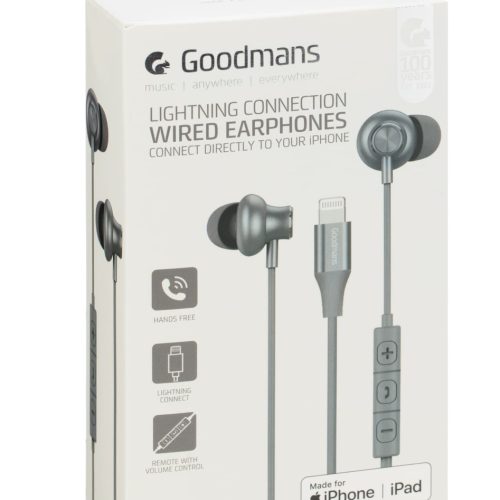 Goodmans Wired in-ear Earphones Lightning Connector