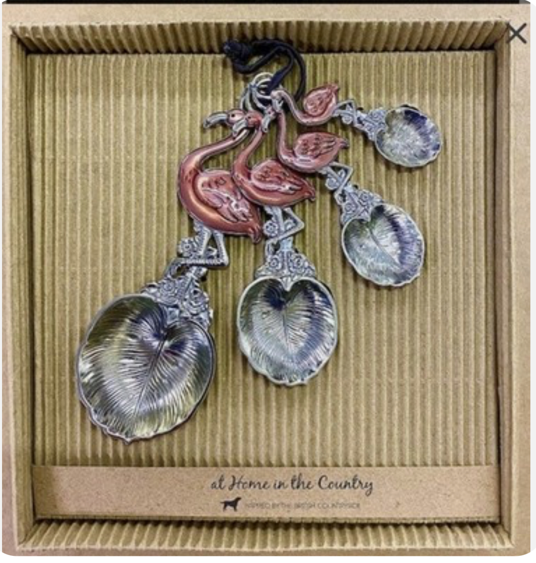Enamel Flamingo Measuring Spoons