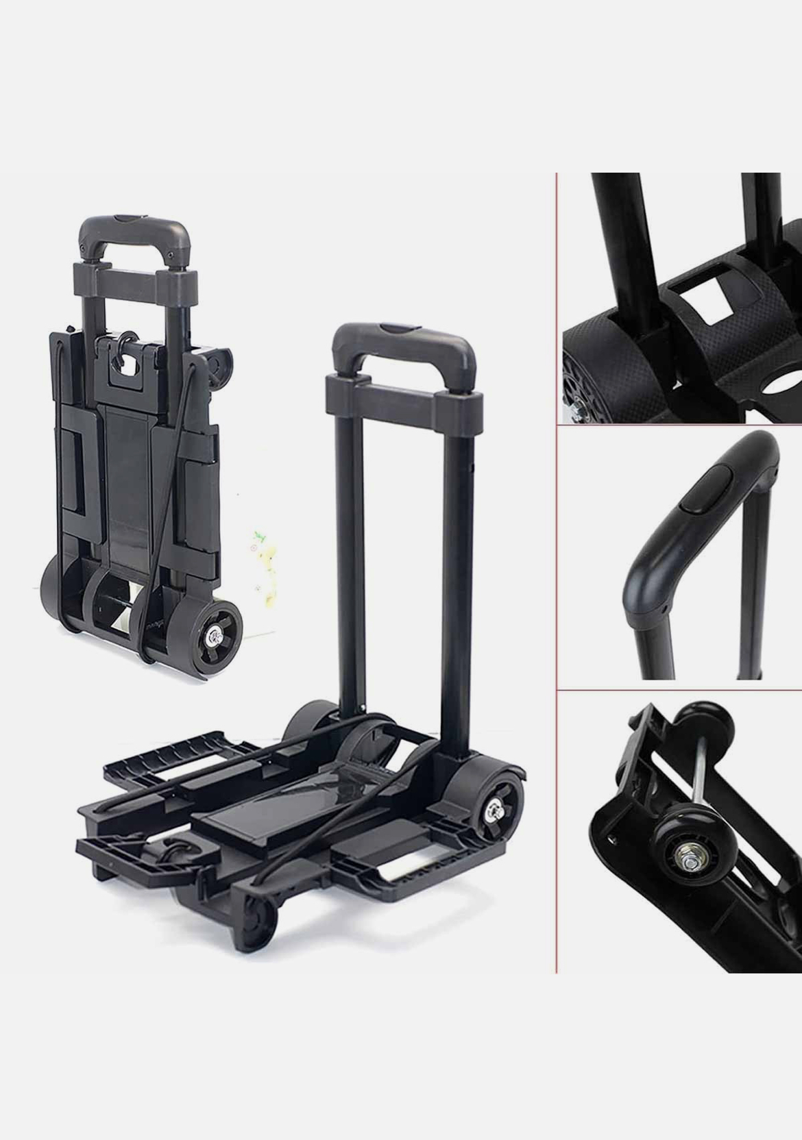 LIGHTWEIGHT COMPACT FOLDING LUGGAGE TROLLEY - Image 3