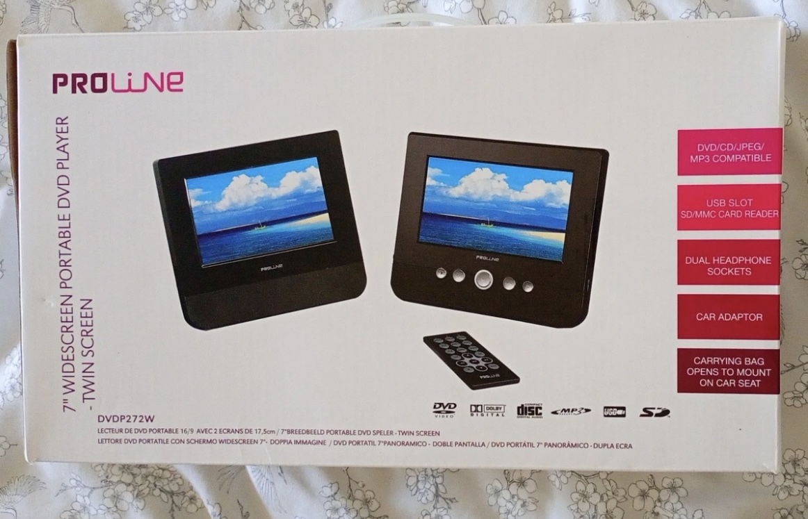 Proline DVDP272W Dual Screen Portable DVD Play - Image 3